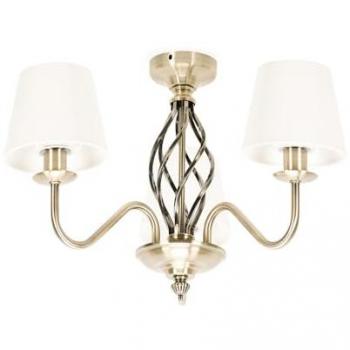 Antique Brass Traditional 3-Light Ceiling Pendant Lamp Fitting (No Bulbs)