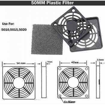 Filtros de Limpieza para Ventiladores de 40mm a 120mm (2 uds)