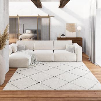 Wecon Home Berber‑Hochflor Teppich „Studio Two“, 200 cm × 133 cm, 35 mm Höhe, weicher, kuscheliger Flortextur