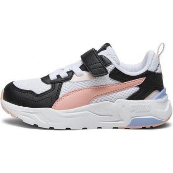 Zapatillas de piel Puma Trinity Lite blancas y rosas