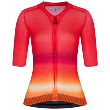 Castelli Climber's 4.0 Kurzarmtrikot für Damen in Rosa-Orange