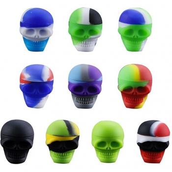 Mini pot crâne en silicone 3ml pour butane et hash