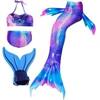 Sirène Baignade 130 cm – Ensemble multicolore
