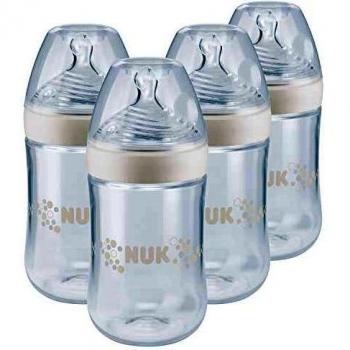 NUK Nature Sense 260 ml Bottles, 4 Count