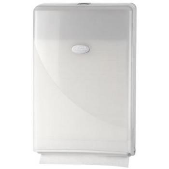 Distributeur de serviettes pliées Euro Pearl blanc