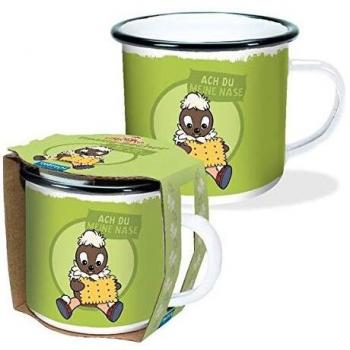 Unser Sandmännchen Emaille-Becher Ach du meine Nase