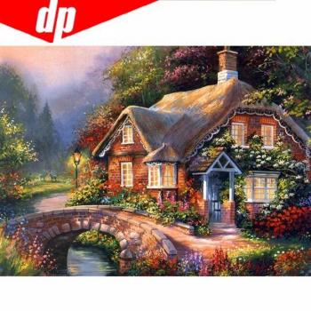 Diamant Rond 20x30 5D – Maison Village Broderie