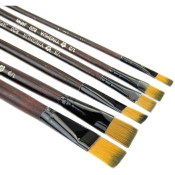 Ensemble de pinceaux pour peinture acrylique et huile, 6 pièces