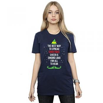 T-shirt Noël Elfe en Bleu