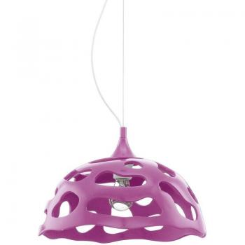 Moderne Pendellampe in lila Kunststoff