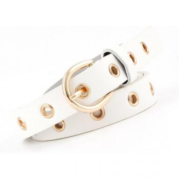 Vintage Women's Boho Leather Round Buckle Waist Belt