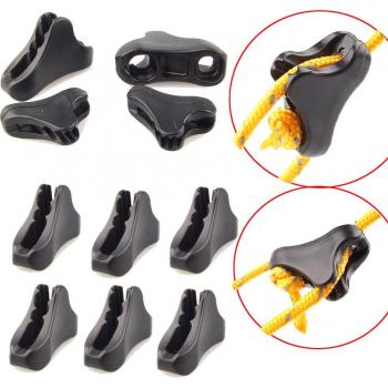 10-Piece Tent Fastening Rope Clips
