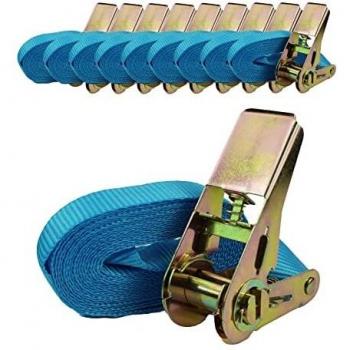 TRUTZHOLM 10x Spanngurt Ratsche 4m 0,8t mit TÜV/GS Zertifikat