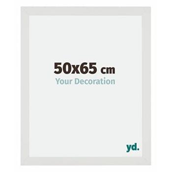 PhotoCadre Blanc Mat 50x65 cm – MDF + Plexi, anti‑reflet