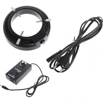 Stereo Zoom Microscope 56 LED Adjustable Ring Light