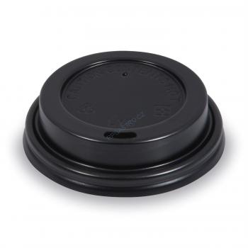 Coperchio per bicchieri da asporto 7.3 cm nero 100 pz