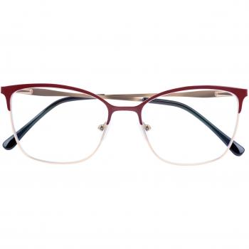 Lesebrille MIA rot-gold +1.00 Dioptrien mit Etui