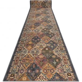 Tapis de passage antidérapant, design moderne class. beige/gris, 80x280 cm