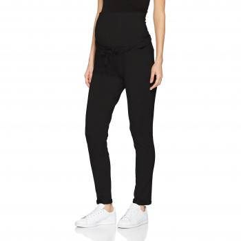 Bellybutton Schwangerschaftsmode Damen Legging Jogginghose m. Überbauchbund, Schwarz (Black Onyx 1048), XS