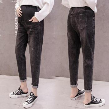 Pantalones comodos prenatales vaqueros estilo Joe Torre
