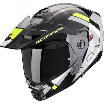Scorpion ADX-2 Galane Casco Modulare Nero Grigio Giallo Taglia M