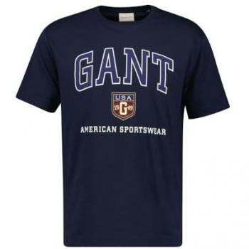 Top Gant Evening Blue a Manica Corta 2XL