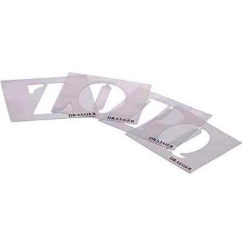 Toga Pochoirs Lettres Transparent 26 pcs 5 x 5 cm
