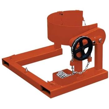 Retourneur de fût métallique haute capacité HK285A D572mm 365kg
