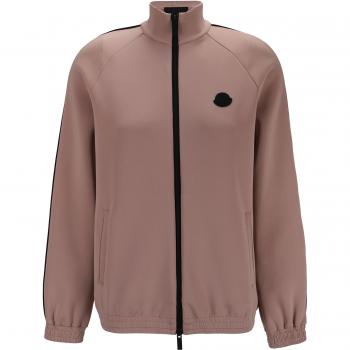 Moncler Pink Zip-Up Sweatshirt Size S