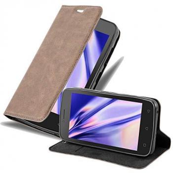 Cadorabo Cover con Funzione Stand per Lenovo A Plus in Marrone