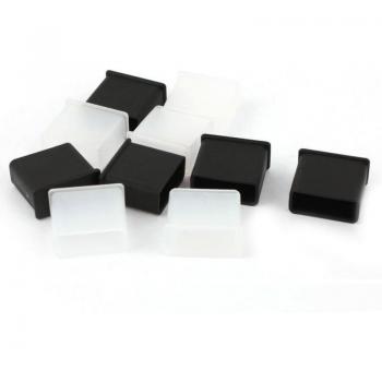 Tapa Anticontaminación para USB A en Color Negro Suave