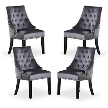 Windsor LUX Velvet Dining Chair Set of 4