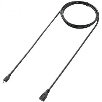 Renkforce USB 2.0 Verlängerungskabel Micro-B-Stecker zu Micro-B-Buchse 1.8 m, Schwarz mit vergoldeten Steckkontakten (RF-5046550)