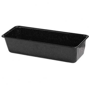 RIESS Emaille Brotbackform Profi 35x14cm schwarz schwarz
