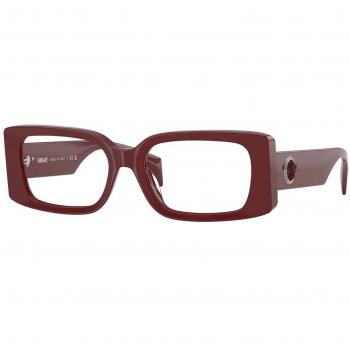 Versace VE3362U 5487 Armazones para Mujer Borgoña, 53 Lentes Recetadas Para Mujer Borgoña, Gafas Recetadas para Mujer Borgoña
