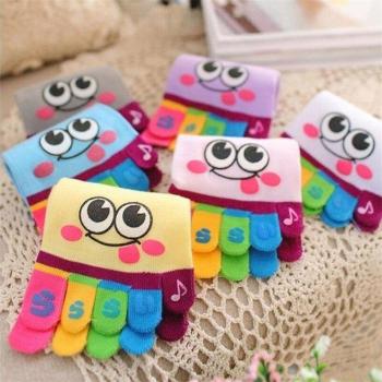 Ladies' 5-Finger Cotton Socks