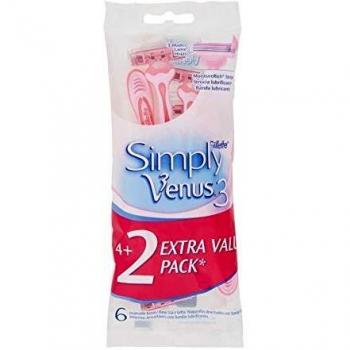 GILLETTE SIMPLY VENUS RASOIO USA E GETTA PEZZI 4+2