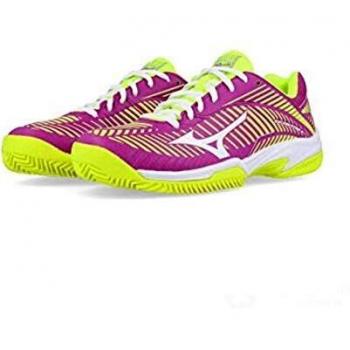 Mizuno Wave Exceed Star Jr 2 CC tennis enfant violet et jaune