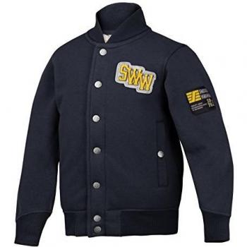 Junior Ruffwork Navy Blue Steel Grey Snickers Jersey Jacket (Size 122/128)