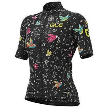 Alé Cycling PRR Versilia Kurzarmtrikot Damen schwarz/bunt Größe S 2021