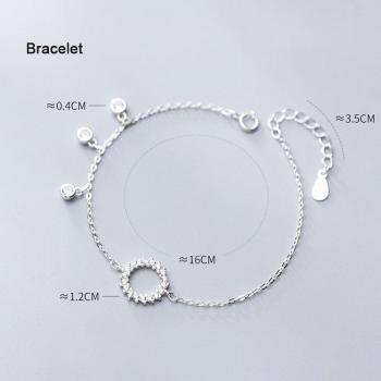 MIQIAO Luxe 925 – Bijou Femme à la Chaîne Zircon