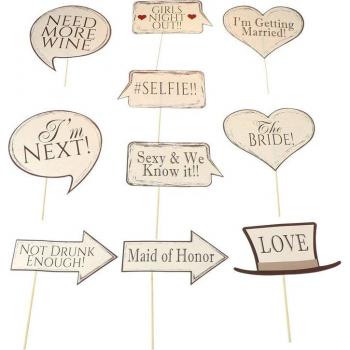 Wedding Celebration Photo Booth Props Bundle