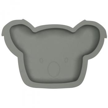 Olive Grey Koala Kids’ Silicone Plate