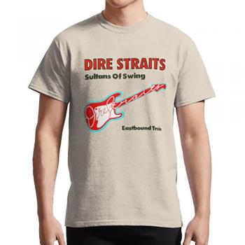 Pull-over RockShark « Dire Straits » – Sultans of Swing / Eastbound Train couleur sable S