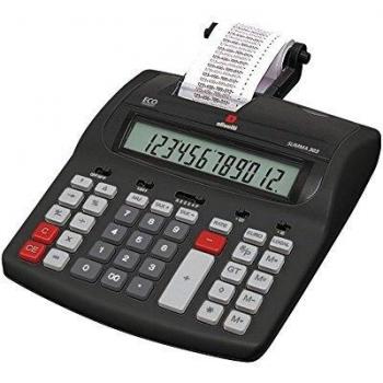 Calculatrice Imprimante Olivetti Summa 303 LCD 12 chiffres Noir Adaptateur CA
