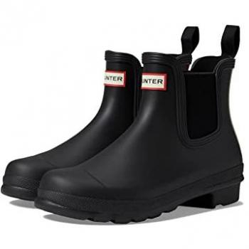 Hunter Original Chelsea Hunter Tri Logo Boot Gummistiefel schwarz Damen 37