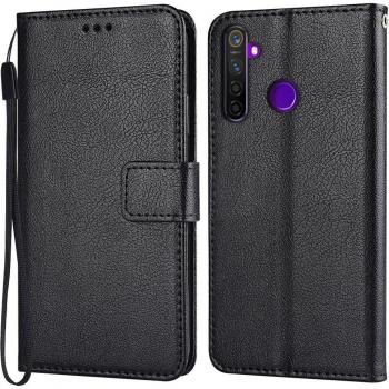 Funda de cuero con soporte para Realme 5s 5 s