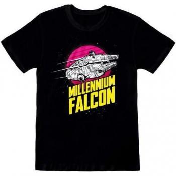 Millennium Falcon XL Schwarz T-Shirt – Universell für erwachsene Männer & Frauen (Star Wars)