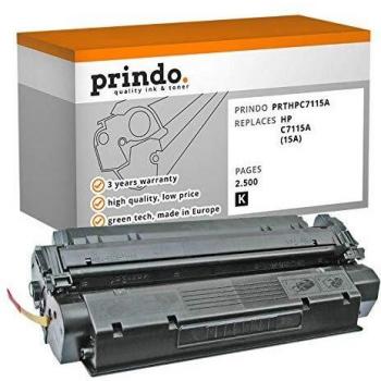 Cartouche Noir HP 15A pour HP LaserJet 1000W – 2 500 pages (Référence C7115A)