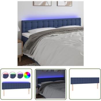 Têtière de Lit avec Éclairage LED 200x5x78/88 cm